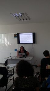 palestra professora Clara Miranda dia23 de novembro de 2016 no LABURP-UFES